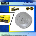Load image into Gallery viewer, 2x Genuine Textar 92132103 Solid Rear Brake Discs 258mm fits OE 1694230312 Pair