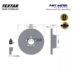 Load image into Gallery viewer, 2x Textar 92242005 Front Brake Discs 330mm Vented fits 6792221