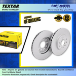 Load image into Gallery viewer, 2x Textar 92115405 Rear Brake Discs Solid 300mm fits OE 0004231012 2114230712