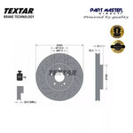 Load image into Gallery viewer, 2x Textar 92262105 Front Brake Discs 320mm Drilled Vented fits 2464212712