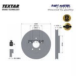 Load image into Gallery viewer, 2x Vented Front Brake Discs 283mm 92280103 Genuine OE Textar fits 402063LM0A