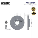 Load image into Gallery viewer, 2x Textar 92055605 Front Brake Discs Vented 286mm Fits OE 1160674 1160981 New