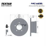 Load image into Gallery viewer, 2x Textar 92137603 Rear Brake Discs Solid 272mm Genuine OE Fits 2D0615601A/D