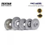 Load image into Gallery viewer, 2x Genuine Textar 92132103 Solid Rear Brake Discs 258mm fits OE 1694230312 Pair