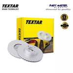 Load image into Gallery viewer, 2x Genuine Textar 92132103 Solid Rear Brake Discs 258mm fits OE 1694230312 Pair