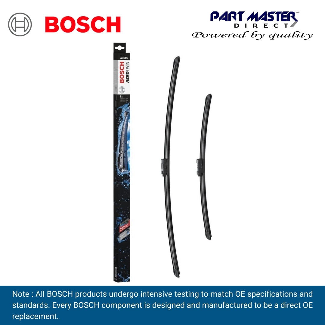 BOSCH AEROTWIN FLAT BLADE SET 750/500 A352S 3397014352