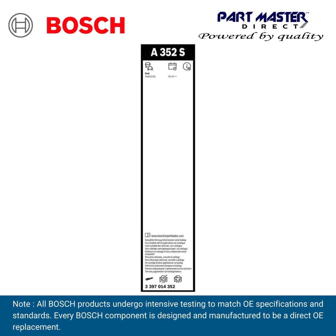 BOSCH AEROTWIN FLAT BLADE SET 750/500 A352S 3397014352