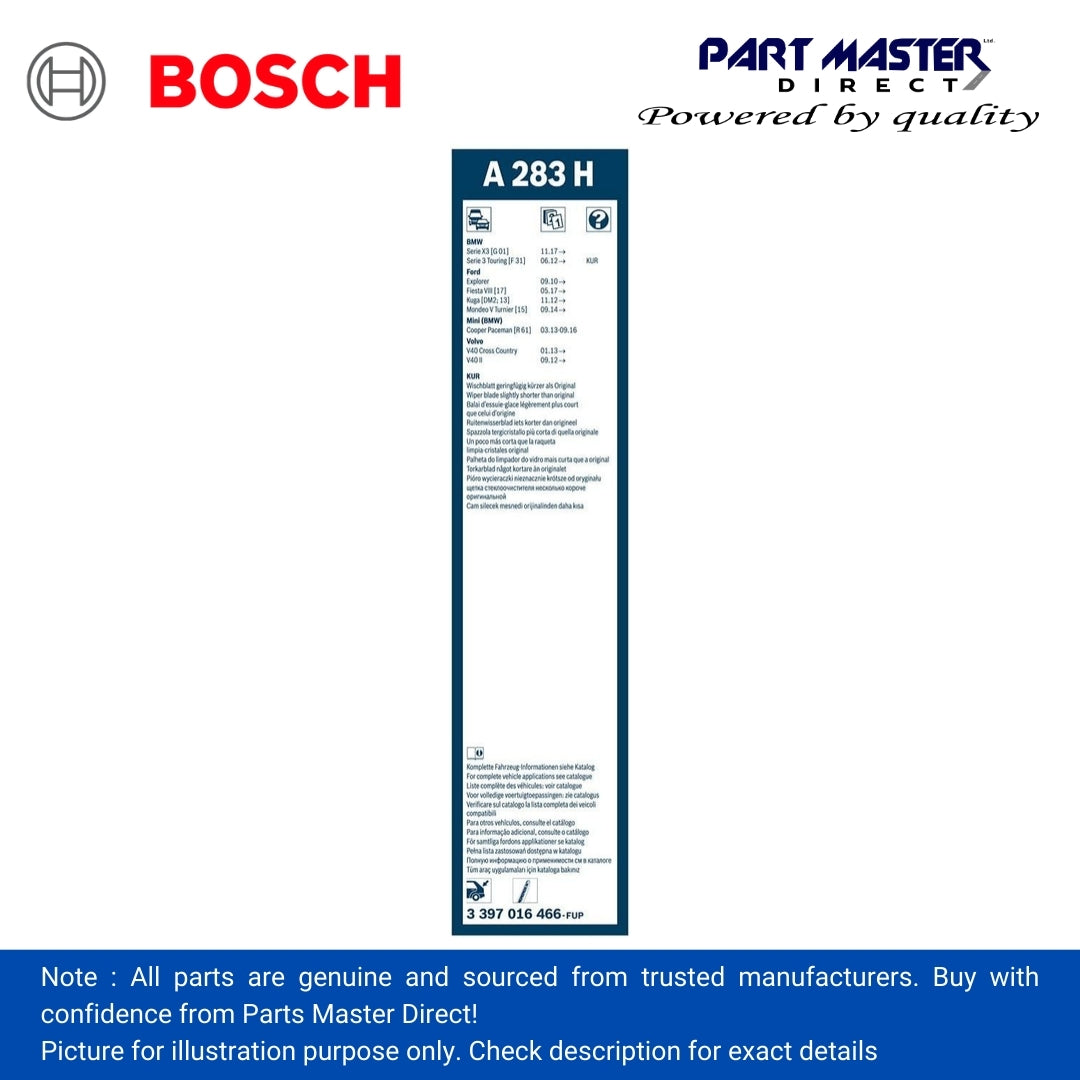 BOSCH AEROTWIN FLAT BLADE REAR 280 A283H 3397016466