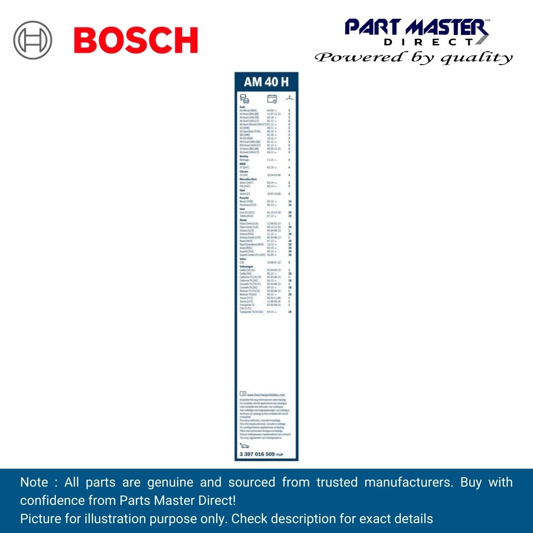 BOSCH AEROTWIN FLAT BLADE REAR 400 AM40H