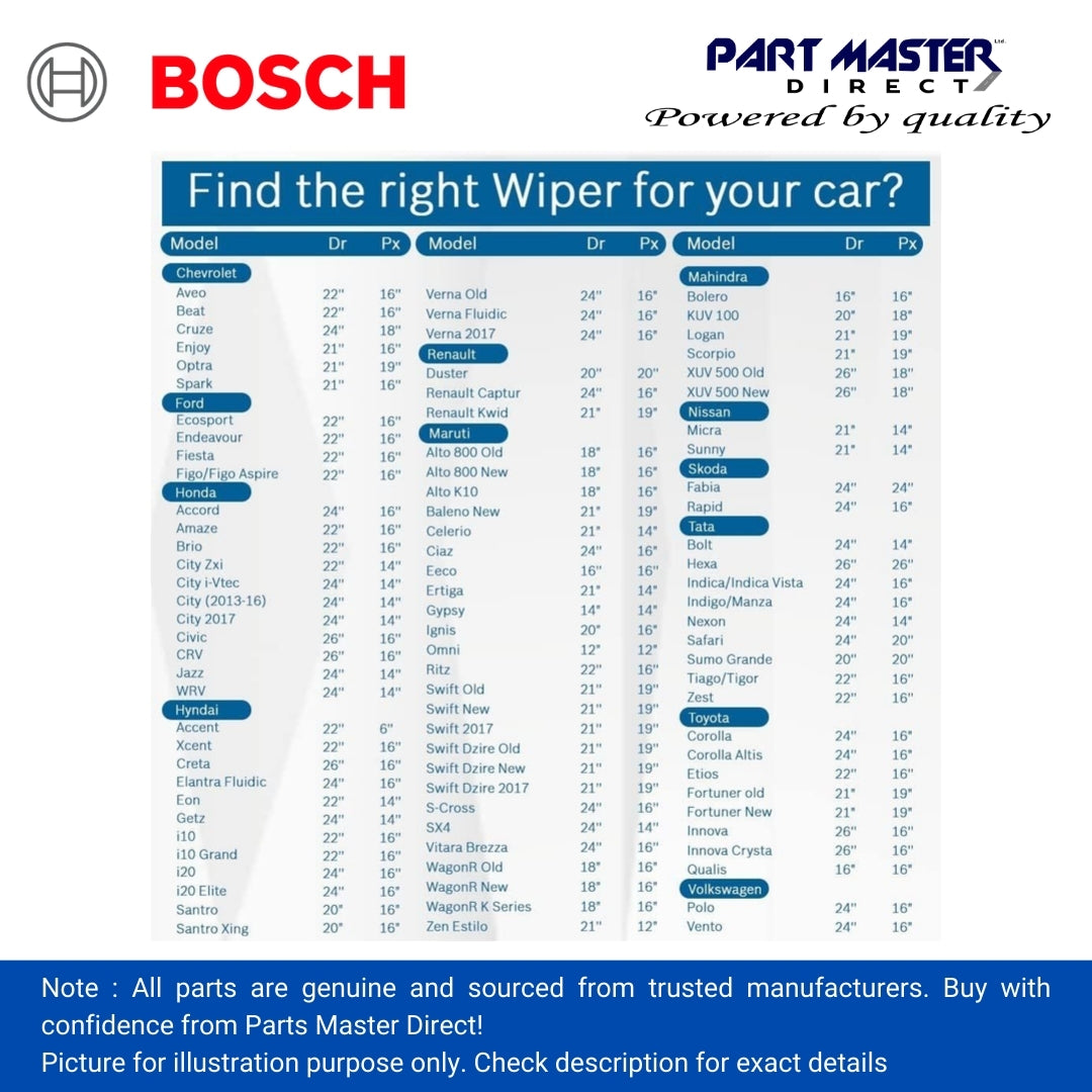 BOSCH AEROTWIN FLAT BLADE SET 600/475 A073S 3397007073