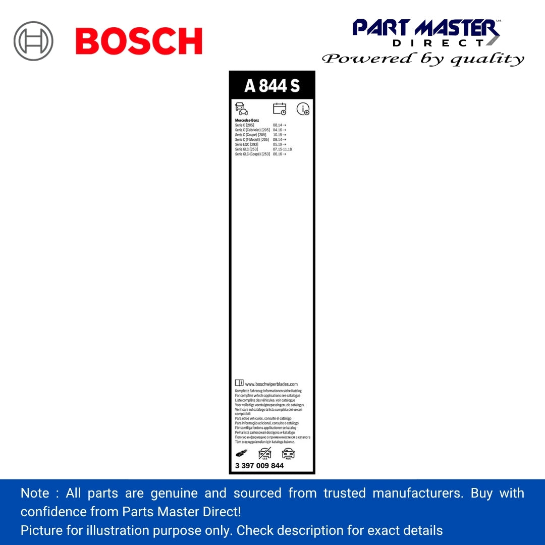 BOSCH AEROTWIN FLAT BLADE SET 550/550 A844S 3397009844