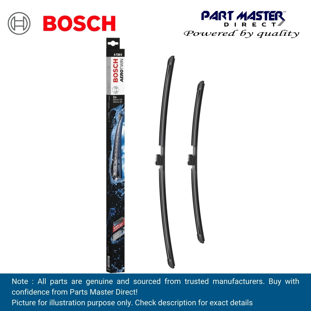 BOSCH AEROTWIN FLAT BLADE SET 650/500 A728S 3397014728