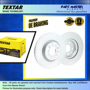 2x Textar 92140803 Rear Brake Discs Solid 282mm Genuine OE Fits 1K0615601AD