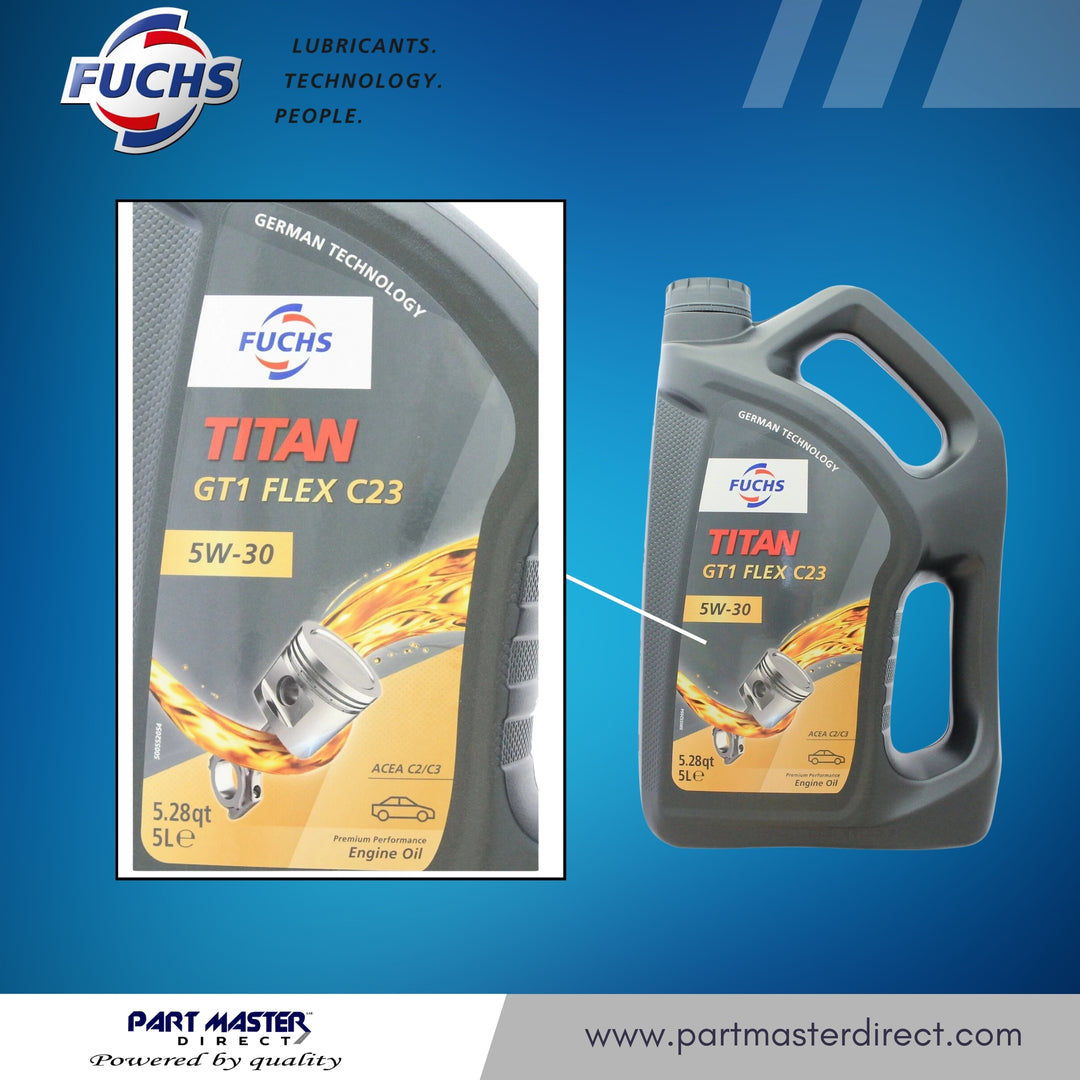Fuchs TITAN GT1 FLEX C23 5W-30 Fully Synthetic Engine Oil 5L High Performance