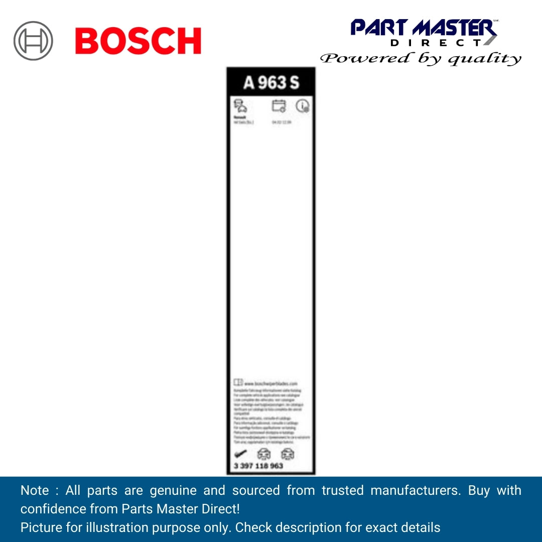 BOSCH AEROTWIN FLAT BLADE SET 746/646 A963S 3397118963