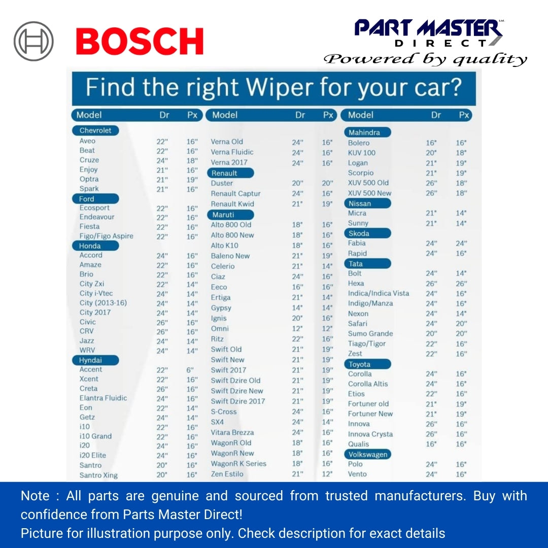 BOSCH AEROTWIN FLAT BLADE REAR 400 A402H 3397008057