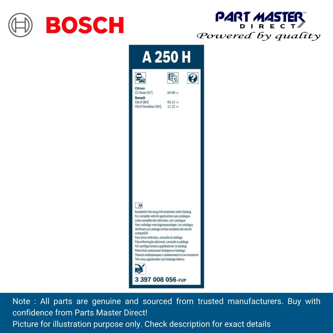 BOSCH AEROTWIN FLAT BLADE REAR 250 A250H 3397008056