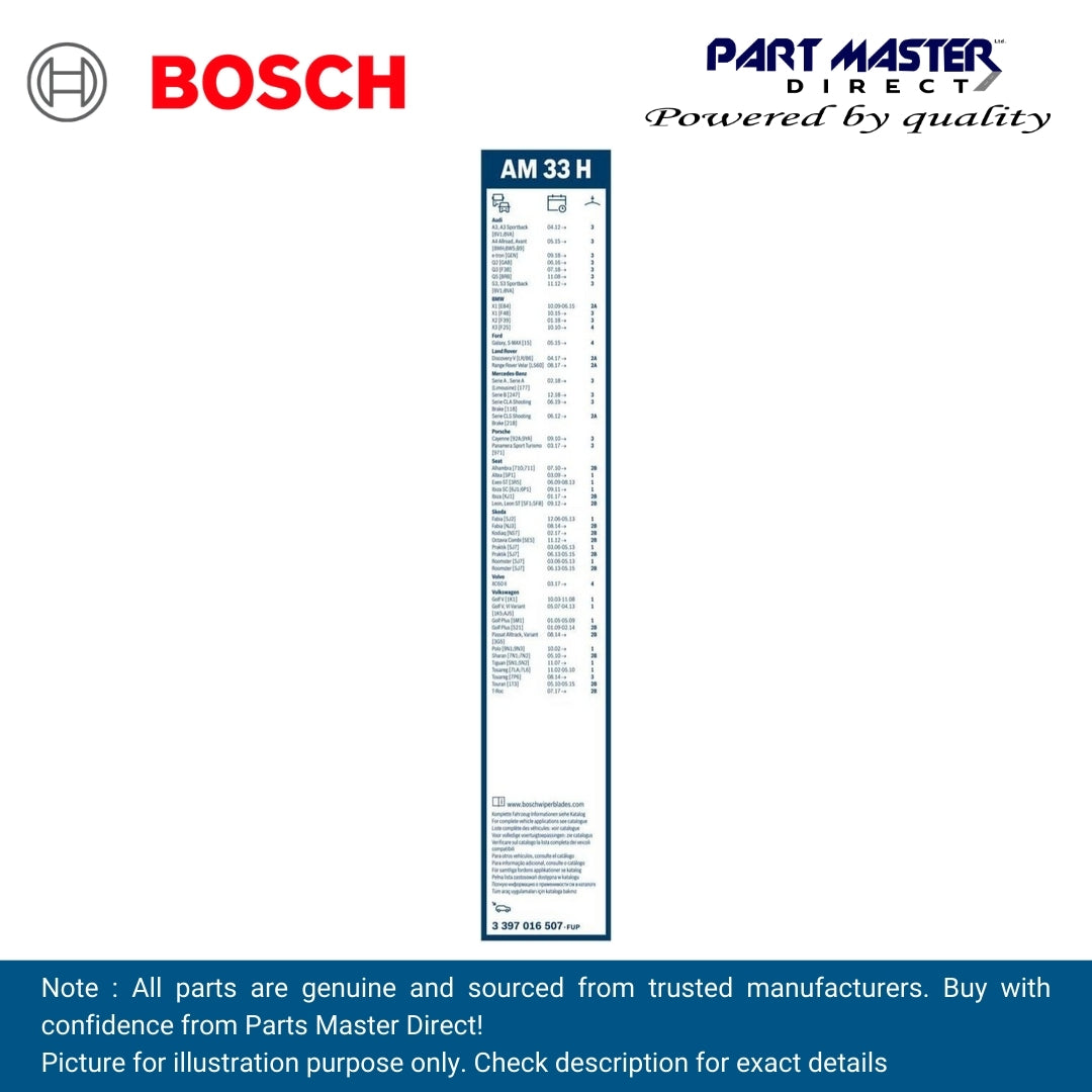 BOSCH AEROTWIN FLAT BLADE REAR 330 AM33H