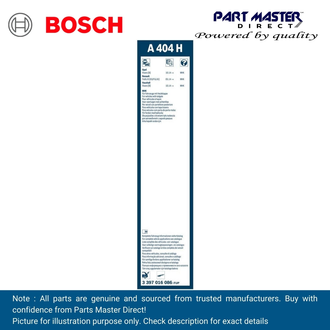 BOSCH AEROTWIN FLAT BLADE REAR 400 A404H 3397016086