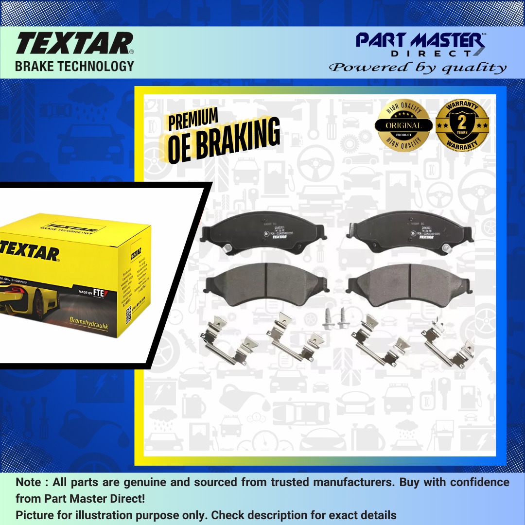 Textar 2563201 Front Brake Pads Set fits 1723410 1723538 2138027 AB312001AB