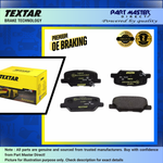 Load image into Gallery viewer, Textar 2568801 Rear Brake Pads Set fits 1609899680 1619790780 1620368680
