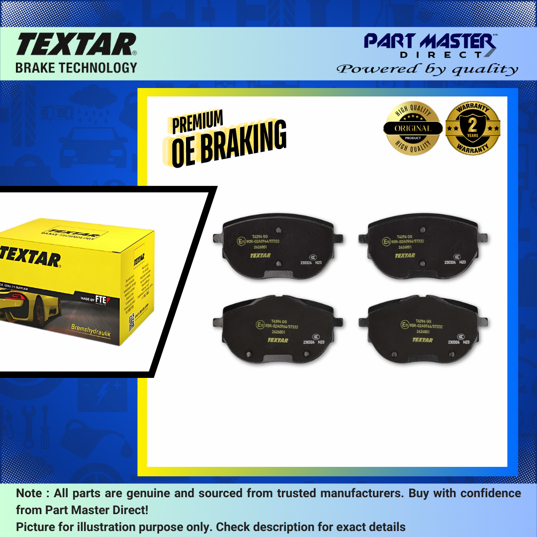Textar 2626801 Front Brake Pads Set Fits Brembo P85187 7LA698151 7LA698151B
