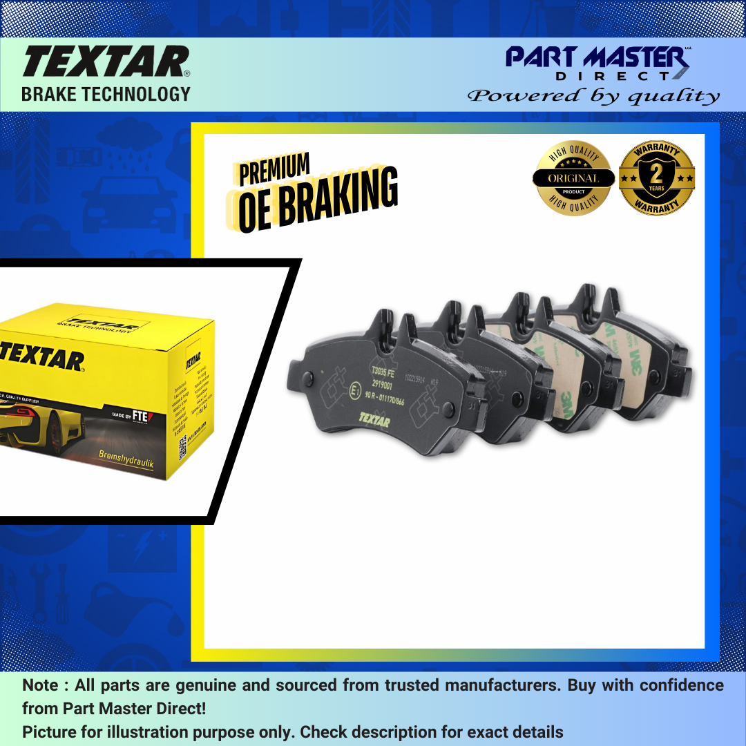 Textar 2919001 Brake Pads Fits MERCEDES SPRINTER 906 2.2D Rear 2009