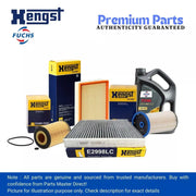 VW GOLF MK7 2.0 GTTDI Hengst SERVICE KIT OIL AIR FUEL POLLEN FILTER + ENGINE OIL