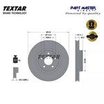 Load image into Gallery viewer, 2x Vented Front Brake Discs 318mm 92282705 Genuine OE Textar fits 80A615301
