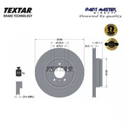 2x Textar 92137905 Rear Brake Discs Vented 336mm Genuine fits OE 34216764655