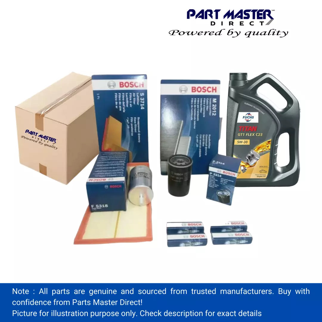 BOSCH AUDI TT 1.8T SERVICE KIT OIL AIR FUEL CABIN FILTER PLUGS 5L OIL 98-06