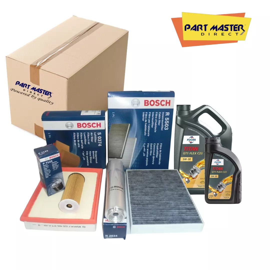 BMW 116D Service Kit with Engine Oil - BOSCH Filters | Fits 2012+ F20 F21 Models