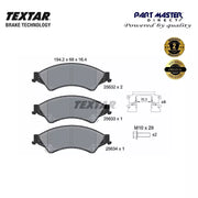 Textar 2563201 Front Brake Pads Set fits 1723410 1723538 2138027 AB312001AB