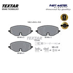 Load image into Gallery viewer, Textar 2616901 Front Brake Pads Set for VW fits 5WA698151Q 5WA698151P
