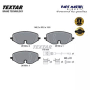 Textar 2616901 Front Brake Pads Set for VW fits 5WA698151Q 5WA698151P